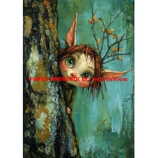 Látkový panel  kolekce ZELENÁ VÍLÍ POHÁDKA  494-155