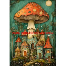 Látkový panel  kolekce ZELENÁ VÍLÍ POHÁDKA  494-157