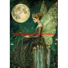 Látkový panel kolekce ZELENÁ VÍLÍ POHÁDKA 494-178 Látkový panel kolekce ZELENÁ VÍLÍ POHÁDKA 494-178