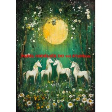 Látkový panel  kolekce ZELENÁ VÍLÍ POHÁDKA  494-186