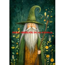 Látkový panel  kolekce ZELENÁ VÍLÍ POHÁDKA  494-192