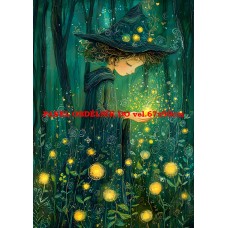 Látkový panel  kolekce ZELENÁ VÍLÍ POHÁDKA  494-203