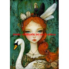 Látkový panel  kolekce ZELENÁ VÍLÍ POHÁDKA  494-215