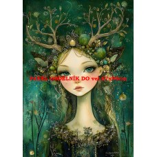 Látkový panel  kolekce ZELENÁ VÍLÍ POHÁDKA  494-218