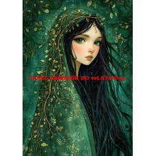 Látkový panel  kolekce ZELENÁ VÍLÍ POHÁDKA  494-25