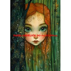 Látkový panel  kolekce ZELENÁ VÍLÍ POHÁDKA  494-29