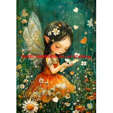 Látkový panel  kolekce ZELENÁ VÍLÍ POHÁDKA  494-3