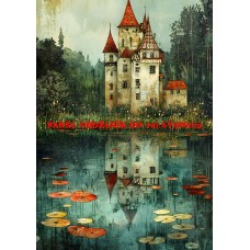 Látkový panel  kolekce ZELENÁ VÍLÍ POHÁDKA  494-32