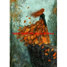 Látkový panel  kolekce ZELENÁ VÍLÍ POHÁDKA  494-34