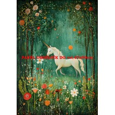 Látkový panel  kolekce ZELENÁ VÍLÍ POHÁDKA  494-41