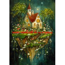 Látkový panel  kolekce ZELENÁ VÍLÍ POHÁDKA  494-49