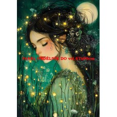 Látkový panel  kolekce ZELENÁ VÍLÍ POHÁDKA  494-50