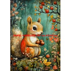 Látkový panel  kolekce ZELENÁ VÍLÍ POHÁDKA  494-51