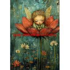 Látkový panel  kolekce ZELENÁ VÍLÍ POHÁDKA  494-82