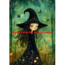 Látkový panel  kolekce ZELENÁ VÍLÍ POHÁDKA  494-84