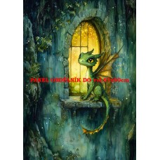 Látkový panel  kolekce ZELENÁ VÍLÍ POHÁDKA  494-86