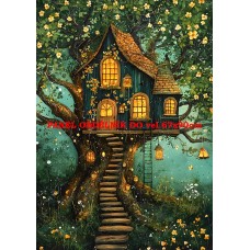 Látkový panel  kolekce ZELENÁ VÍLÍ POHÁDKA  494-87