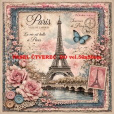 Látkový panel kolekce DENIM LACE 497-642 Látkový panel kolekce DENIM LACE 497-642