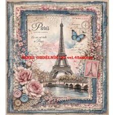 Látkový panel kolekce DENIM LACE 497-651 Látkový panel kolekce DENIM LACE 497-651