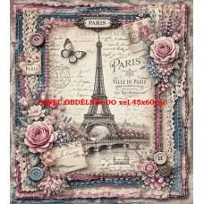 Látkový panel kolekce DENIM LACE 497-652 Látkový panel kolekce DENIM LACE 497-652