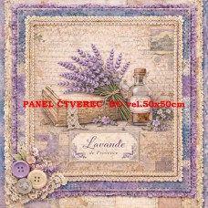 Látkový panel kolekce DENIM LACE LAVENDER 497-659 Látkový panel kolekce DENIM LACE LAVENDER 497-659