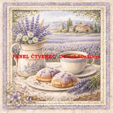 Látkový panel  kolekce DENIM LACE PROVANCE  497-722