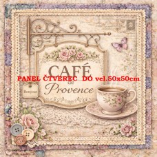 Látkový panel  kolekce DENIM LACE CAFÉ  497-727