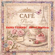 Látkový panel  kolekce DENIM LACE CAFÉ  497-732