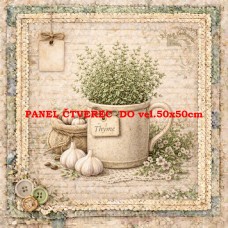 Látkový panel  kolekce DENIM LACE HERBS  497-737