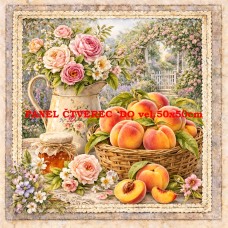 Látkový panel  kolekce DENIM LACE FRUIT  497-747