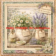 Látkový panel  kolekce DENIM LACE HERBS  497-758