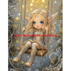 Látkový panel kolekce ZLATÁ ELFÍ MAGIE 502-83 Látkový panel kolekce ZLATÁ ELFÍ MAGIE 502-83
