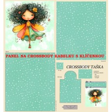 PANEL NA CROSSBODY TAŠTIČKU S KLÍČENKOU / 511d-131 PANEL NA CROSSBODY TAŠTIČKU S KLÍČENKOU / 511d-131