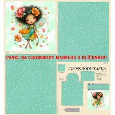 PANEL NA CROSSBODY TAŠTIČKU S KLÍČENKOU / 511d-133 PANEL NA CROSSBODY TAŠTIČKU S KLÍČENKOU / 511d-133