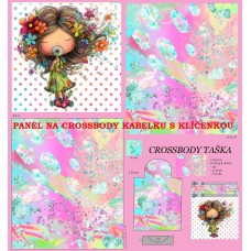 PANEL NA CROSSBODY TAŠTIČKU S KLÍČENKOU / 511d-137 PANEL NA CROSSBODY TAŠTIČKU S KLÍČENKOU / 511d-137