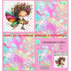 PANEL NA CROSSBODY TAŠTIČKU S KLÍČENKOU / 511d-139 PANEL NA CROSSBODY TAŠTIČKU S KLÍČENKOU / 511d-139