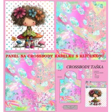 PANEL NA CROSSBODY TAŠTIČKU S KLÍČENKOU / 511d-141 PANEL NA CROSSBODY TAŠTIČKU S KLÍČENKOU / 511d-141