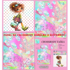 PANEL NA CROSSBODY TAŠTIČKU S KLÍČENKOU / 511d-145 PANEL NA CROSSBODY TAŠTIČKU S KLÍČENKOU / 511d-145