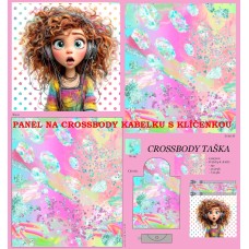 PANEL NA CROSSBODY TAŠTIČKU S KLÍČENKOU / 511d-146 PANEL NA CROSSBODY TAŠTIČKU S KLÍČENKOU / 511d-146