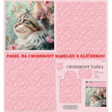 PANEL NA CROSSBODY TAŠTIČKU S KLÍČENKOU / 511d-14 PANEL NA CROSSBODY TAŠTIČKU S KLÍČENKOU / 511d-14