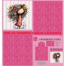 PANEL NA CROSSBODY TAŠTIČKU S KLÍČENKOU  / 511d-187