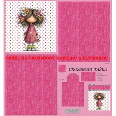 PANEL NA CROSSBODY TAŠTIČKU S KLÍČENKOU  / 511d-189