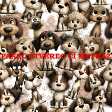 Látkový panel  či metráž Í 520-174