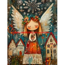 Látkový panel  kolekce VÁNOČNÍ FOLK  523-23