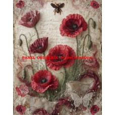 BAVLNĚNÝ PANEL  11x15 cm  - kve443