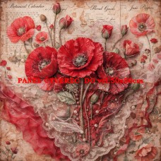 BAVLNĚNÝ PANEL  15x15 cm  - kve427