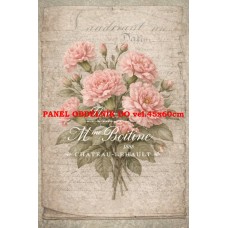 Látkový panel kolekce RŮŽOVÉ KVĚTINY  531-314