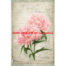 Látkový panel kolekce RŮŽOVÉ KVĚTINY  531-327