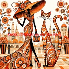 Látkový panel  kolekce CAT LADY  570-62