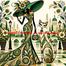 Látkový panel  kolekce CAT LADY  570-64